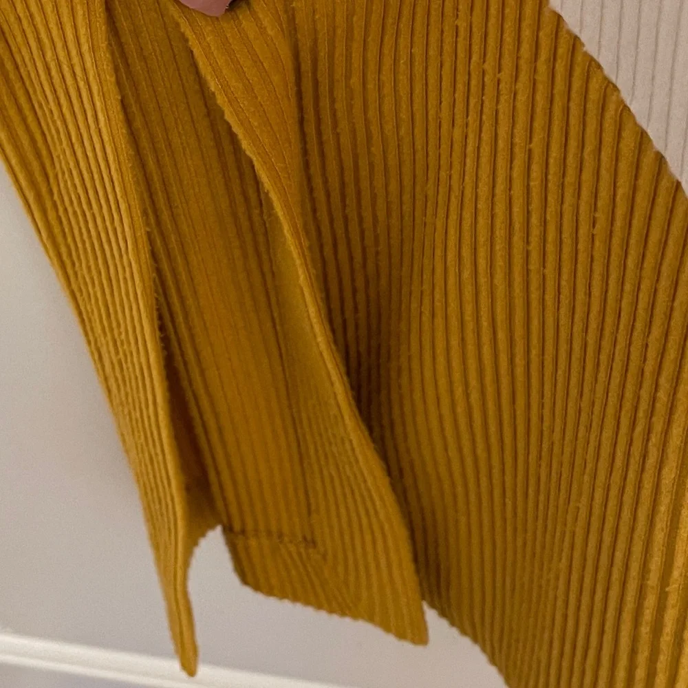 Anthropologie Hutch Lena Colorblocked Knit Midi Dress Black Gold Petite Small - Picture 3 of 13
